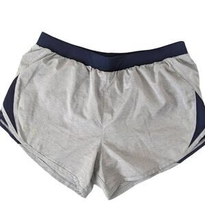 Under Armour Shorts Blue Grey Womens Medium Running‎ Gym Workout Short